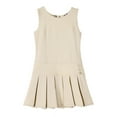 thumbnail image 1 of Bienzoe Chandail d'Uniforme Scolaire Extensible à Ourlet Plissé pour Fille Kaki 5, 1 of 2