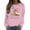 Pink, variant on Luwomo Sweatshirts for Womens Winter Long Sleeve Crew Neck Graphic Print Loose Fit Pullover Tops Beige,L