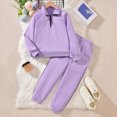 thumbnail image 6 of HFHAPW Toddler Infant Girl Long Sleeve Top Pants 2 Piece Outfits Kids Girl Fall Winter Clothes Set,7-8 Y, 6 of 7