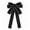 Black-BK, variant on JJV Christmas Bow for Wreath 7x5 Inch Vintage Wreath Bow Christmas Tree Topper Ornament Bow for Home Outdoor Indoor Party