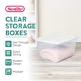 thumbnail image 2 of Caja de Almacenamiento Sterilite Apilable Transparente 59L 23x42x30 cm, 2 of 7