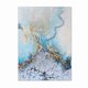 thumbnail image 5 of Set of 3 abstract decorative canvas paintings, blue marble prints, 5 of 5