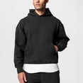 thumbnail image 3 of Conjunto de chándales atléticos para hombres Trajes de 2 piezas Trajes de chándal con capucha Chaqueta y pantalones deportivos casuales (negro) Zhivalor BST3003102-2, 3 of 5