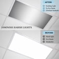 thumbnail image 4 of Grey Ombre Fluorescent Light Covers, Gray White Gradient Modern Abstract Art Magnetic Light Covers for Ceiling Lights, Fluorescent Ceiling Shade Filters for Classroom Bedroom Office 4x2Ft x 1PCS, 4 of 8