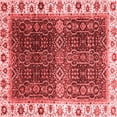 thumbnail image 1 of Ahgly Company Indoor Square Abstract Red Modern Area Rugs, 8' Square, 1 of 4