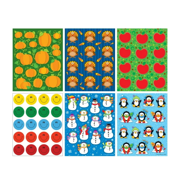 Carson Dellosa Fall & Winter Sticker Collection (528 stickers)
