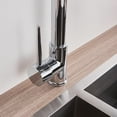 thumbnail image 5 of Ceramic Valve Kitchen Faucet, Sleek Design Stainless Steel Sink Tap with Easy Install for Home Bar Restaurant (Steel), 5 of 5