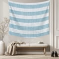 thumbnail image 5 of Blue Striped Tapestry for Bedroom Wall Hanging Tapestry, Rustic Farmhouse Stripes Ceiling Backdrop Tapestries Poster Blanket Wall Decor for Teens Room Living Room Dorm 39" x 59", 5 of 8