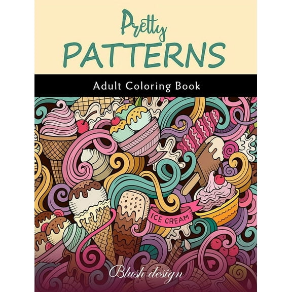 Pretty Patterns: Adult coloring book, (Hardcover)