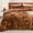 Tie Dye Brown, variant on EMME Faux Fur Duvet Cover Queen Size, 3 Pieces Ultra Soft Fluffy Comforter Cover, Cozy Warm for Winter, Luxury Elegant Shaggy Bubble Bedding Sets , 1 Duvet Cover & 2 Pillow Shams (Queen, Cream White)