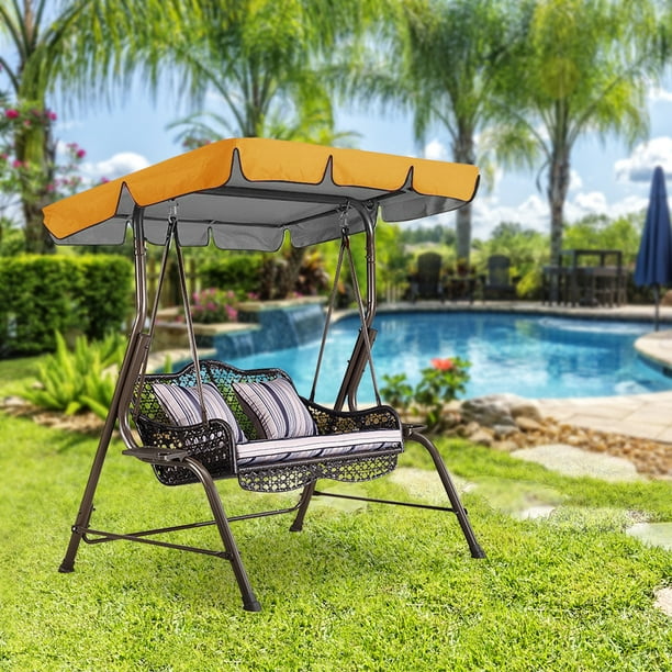 2 3 Seater Outdoor Swing Canopy Replacement 210t Silver Coating Polyester Top Cover For Park Seat Patio Yard Com - Patio Swing Canopy Replacement Blue 2 3 Seater Outdoor Swing Canopy Replacement 210t Silver Coating Polyester Top Cover For Park Seat Patio Yard Com - Patio Swing Canopy Replacement Blue