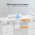 thumbnail image 6 of Ktaxon Double Nail Desk with Electric Dust Collectors, 5 Drawers, 2 Cabinets, White, 6 of 8