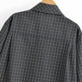 thumbnail image 4 of Wowcloth Women's Long Sleeve Plaid Shirt with Stand Collar and Scarf Style, Fashion Casual Blouse for Everyday Wear and Office Wears, 4 of 9
