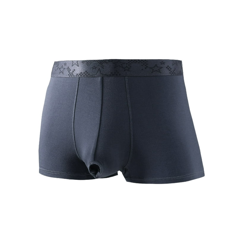 zuwimk Mens Underwear,Men's Underwear Ultra Soft Comfy Breathable Bamboo  Rayon Trunks Red,L