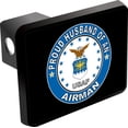 thumbnail image 1 of Proud Husband of an Airman Trailer Hitch Cover, 1 of 1