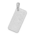 thumbnail image 3 of Finest Gold Sterling Silver Polished & Textured Key West License Plate Pendant, 3 of 3
