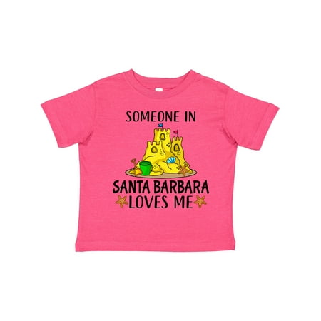 

Inktastic Someone in Santa Barbara Loves Me Gift Toddler Boy or Toddler Girl T-Shirt