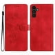 thumbnail image 1 of Leather Flower Phone Case with Wallet and Wrist Strap for A56 5G Model, 1 of 5
