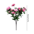 thumbnail image 3 of Fiaya Women Artificial Azalea Flowers Pink UV Resistant Faux Shrubs Plants Fake Flowers for Porch Garden Wedding Decor 13.8in, 3 of 6