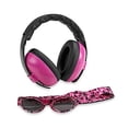 thumbnail image 1 of EMBCMG Adventure Baby Earmuff & Sunglasses Combo Set, Azalea, 1 of 1