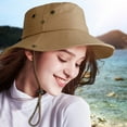 thumbnail image 5 of Elegant Choise Men's Wide Brim Sun Hat - UPF 50+ UV Protection Summer Bucket Boonie Cap with Ponytail Hole for Beach, Hiking & Outdoor, 5 of 24