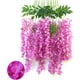 thumbnail image 1 of XmhyTop Flores colgantes de glicina morada y roja, paquete de 12 enredaderas de flores, glicina falsa, flores de glicina artificiales de 3,61 pies,guirnalda de flores para decoración, 1 of 4