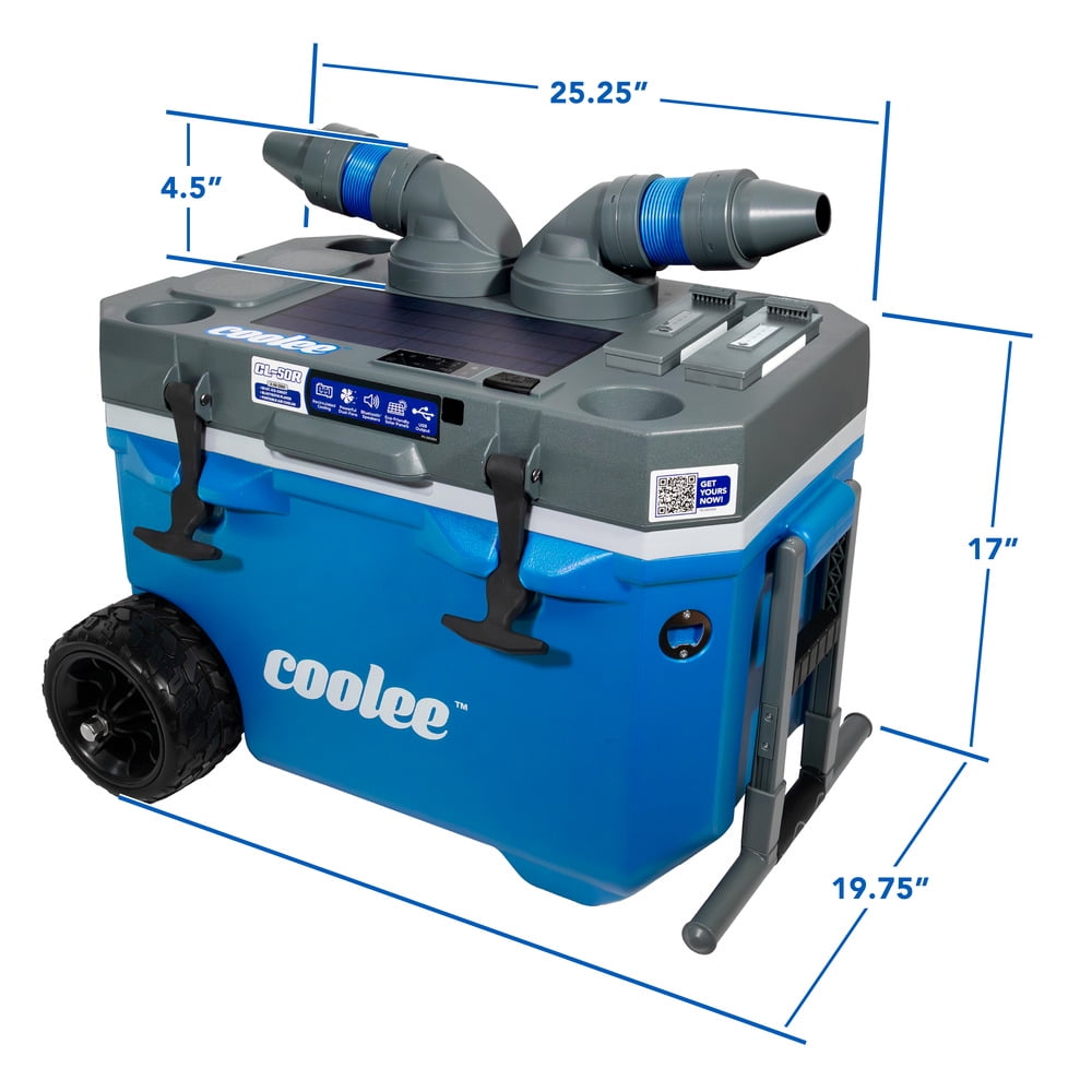 Bendpak CL-50R Portable Air Cooler Ice Chest w/ Air Flow Nozzles and High Capacity Power Bank Connection - Remote Control