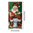 thumbnail image 3 of Mouliraty Christmas Door Cover Decoration Christmas Door Cover Door Hanging Party Decoration Door Cover Tapestry, 3 of 9