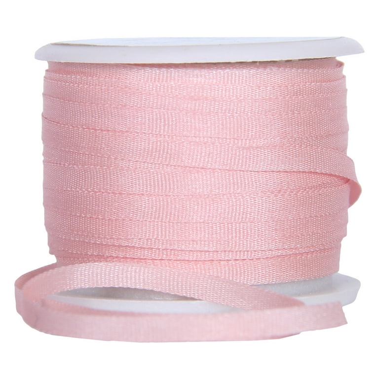 Threadart 100% Pure Silk Ribbon - 2mm Black - No. 002-3 Sizes - 50 Colors