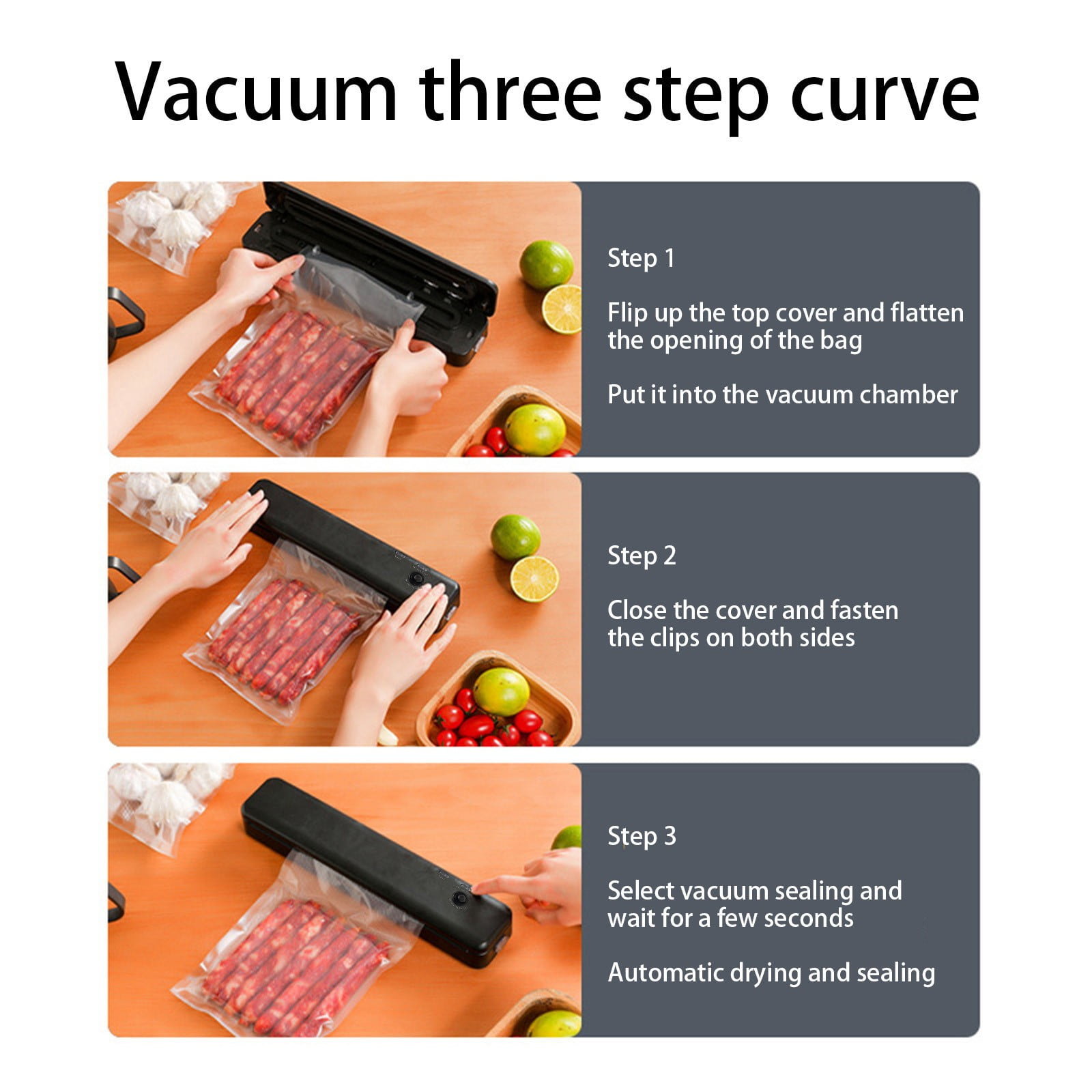 Fmbmuo Powerful Vacuum Sealer Machine | Fast Sealing for Bulk Food & Freezer