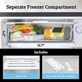thumbnail image 4 of Refrigerador compacto Igloo de 3.2 pies cúbicos con congelador - Platinum, 4 of 7