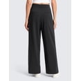 thumbnail image 2 of CRZ YOGA 4-Way Stretch Wide Leg Work Pants for Women 29.5" Bussiness Casual Trousers with Pockets, 2 of 6