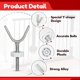 thumbnail image 4 of Adaptador de Barandilla para Puerta de , Paquete de 4, Varillas de Husillo en y M10 (10 mm), Roscadas para Puertas de Seguridad para Bebés y Mascotas con Montaje A Presión., 4 of 5