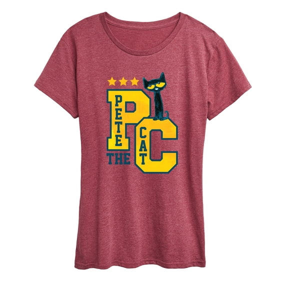 Pete The Cat - Collegiate  - Women's Short Sleeve Graphic T-Shirt