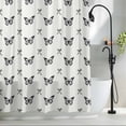 thumbnail image 2 of Black Spring Butterfly Shower Curtain Set, Waterproof Shower Curtains for Bathroom, Bow Knot Washable Fabric Cloth Bath Curtain for Bathtub Decoration with Hooks 66x72 Inches, 2 of 9