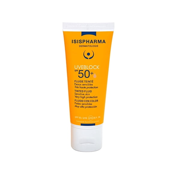 Uveblock 50+ Muy Alta Protección Solar Fluido Con Color