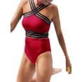 thumbnail image 1 of Traje de baño para mujer Ropa de playa de una pieza,Rojo EEG Nituyy GL714-YZ12796B5, 1 of 6