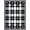 Black And White, Pattern 9, variant on ODIKA 8'x10' Washable Area Rug Non-Slip Chair-Friendly Mat Plaid Checkered Under Farmhouse Tartan Gingham Doormat Layering for Dining Room, Large Office, Lounge