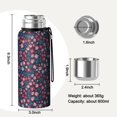 thumbnail image 7 of 20 Oz Pioneer Flower Coffee Tumbler Double Wall Insulated Stainless Steel Water Bottle | Metal Reusable Thermoses Flask with Cup Cap | Leak & Sweat Proof with Anti-Dust Lid, 7 of 7