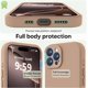 thumbnail image 3 of Funda de Silicona Premium, Forro de Microfibra Suave, para iPhone 16 Pro de 6.3 Pulgadas, Marrón Claro, 3 of 7