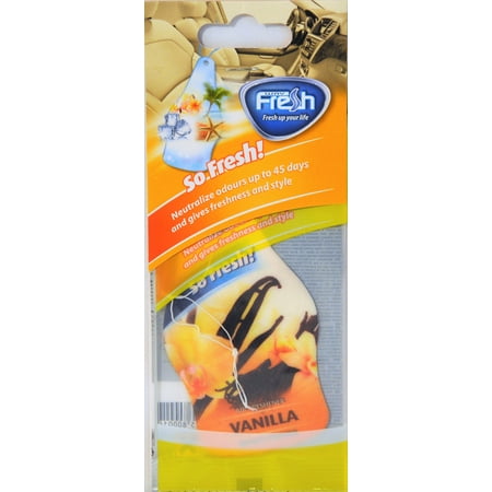 (5 Pack) Fresh Way DF10 - Dry So Fresh Car Air Freshener (Vanilla) 3
