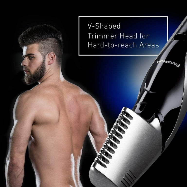 Panasonic Electric Body Groomer and Showerproof Cordless, Trimmer Comb 3 for Washable with Men Attachments, ER-GK60-S