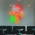 thumbnail image 3 of Craftnamesign Giraffe Neon Light Up Wall Art Sign For Shop Xmas Home Decor, 3 of 5