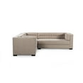 thumbnail image 3 of Chic Home Jasper Left Facing Sectional Sofa Linen-Textured Upholstered, 3 of 9