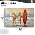 thumbnail image 5 of Stupell Industries Coastal Kids & Beach Surfboard Canvas Art, 24 x 16, by Petals Prints Design, 5 of 9