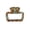 8.Teal Brown Pattern, variant on Retro Square Medium Hair Claw Clip, French Minimalist Shark Clip for Office Daily Wear & Updos
