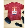 thumbnail image 3 of Independence Usa Emblem Tie Dye Crystal Men -Image by Shutterstock, Male Large, 3 of 4