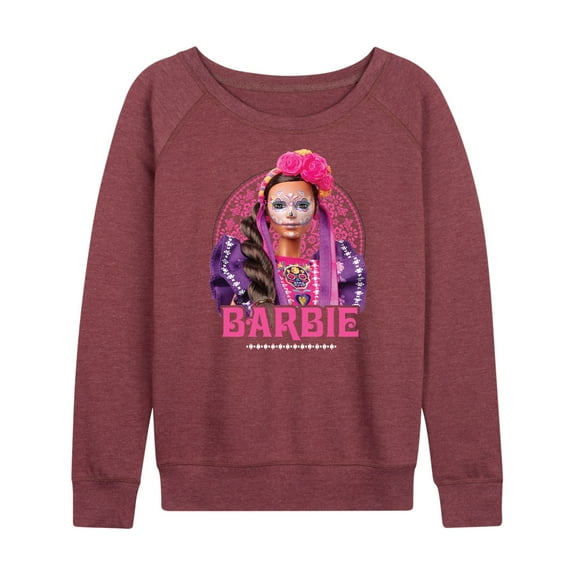 Barbie - Dia De Muertos - Women's Lightweight French Terry Long Sleeve Shirt