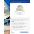 thumbnail image 3 of Electrix DWR4GS11 Essential LED Recessed Light Retrofit Kit, 898 LM, 3000˚K CCT Warm White Light, Gimbal Spot, 4-inch, COB, 3 of 5