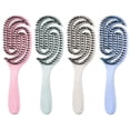 thumbnail image 4 of Hollow Spiral Boar Bristle Hair Brush, Detangling Smoothing Brush for Shine, Frizz Control, Static Reduction & Volumizing Styling, 4 of 4